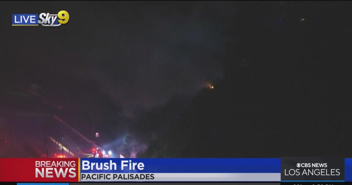 Firefighters knockdown brush fire in Pacific Palisades - CBS Los Angeles