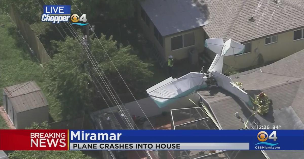 Plane crashes into Broward County home CBS Miami