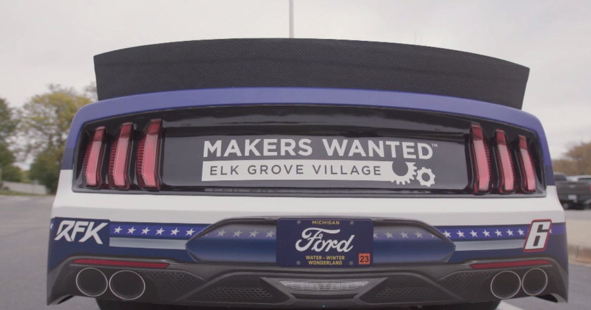 NASCAR driver lends car to promote Elk Grove Village CBS Chicago