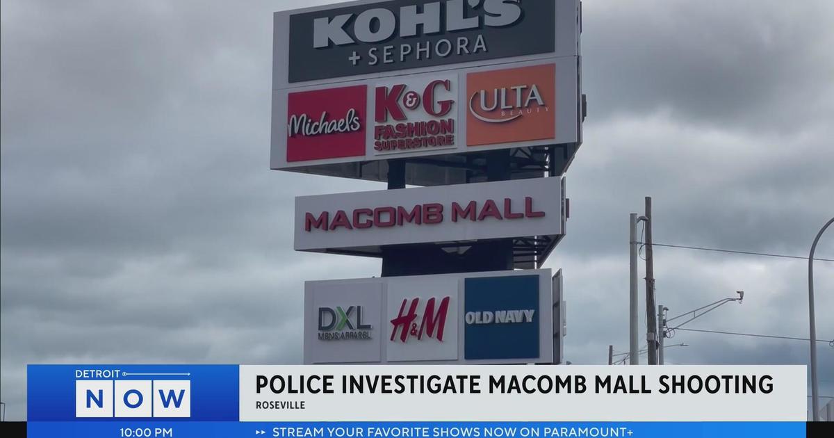 Roseville police investigate shooting at Macomb Mall - CBS Detroit