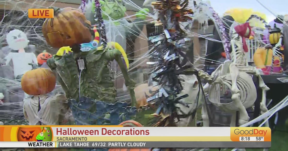 Halloween yard decorations in East Sac! Good Day Sacramento