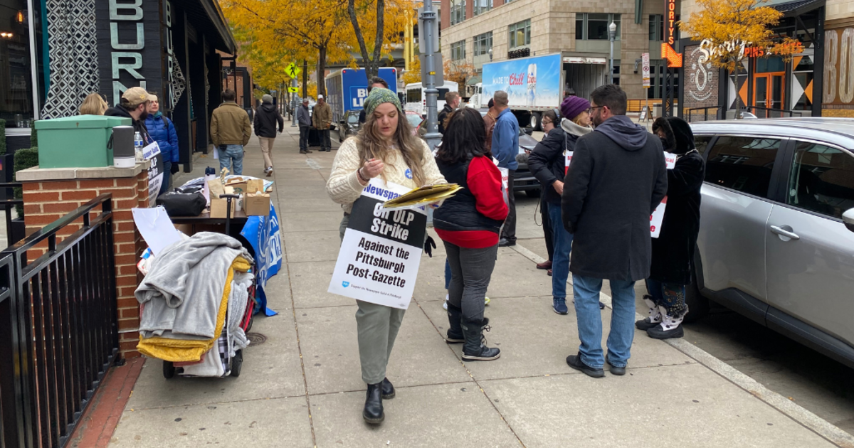Weekend edition of Post-Gazette spotted amid worker strike - CBS Pittsburgh
