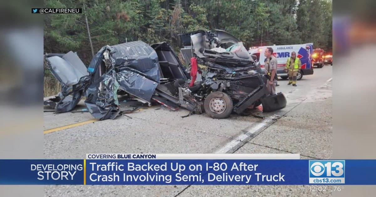 Sierra I-80 Traffic Snarled After Crash Involving Semi, Delivery Truck ...