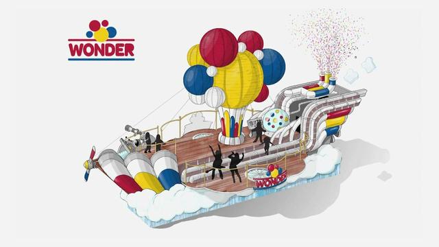 Concept art of Wonder Bread's Macy's Thanksgiving Day Parade float. 