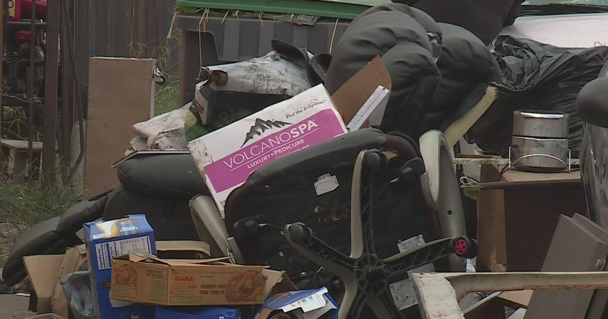 'It's not safe,' Stockton street trash dumping ground CBS