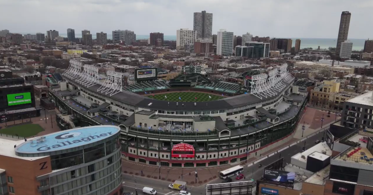 View: Aerial Shot Of Wrigley Field, 2 Months Before Cubs' Home Opener - CBS  Chicago