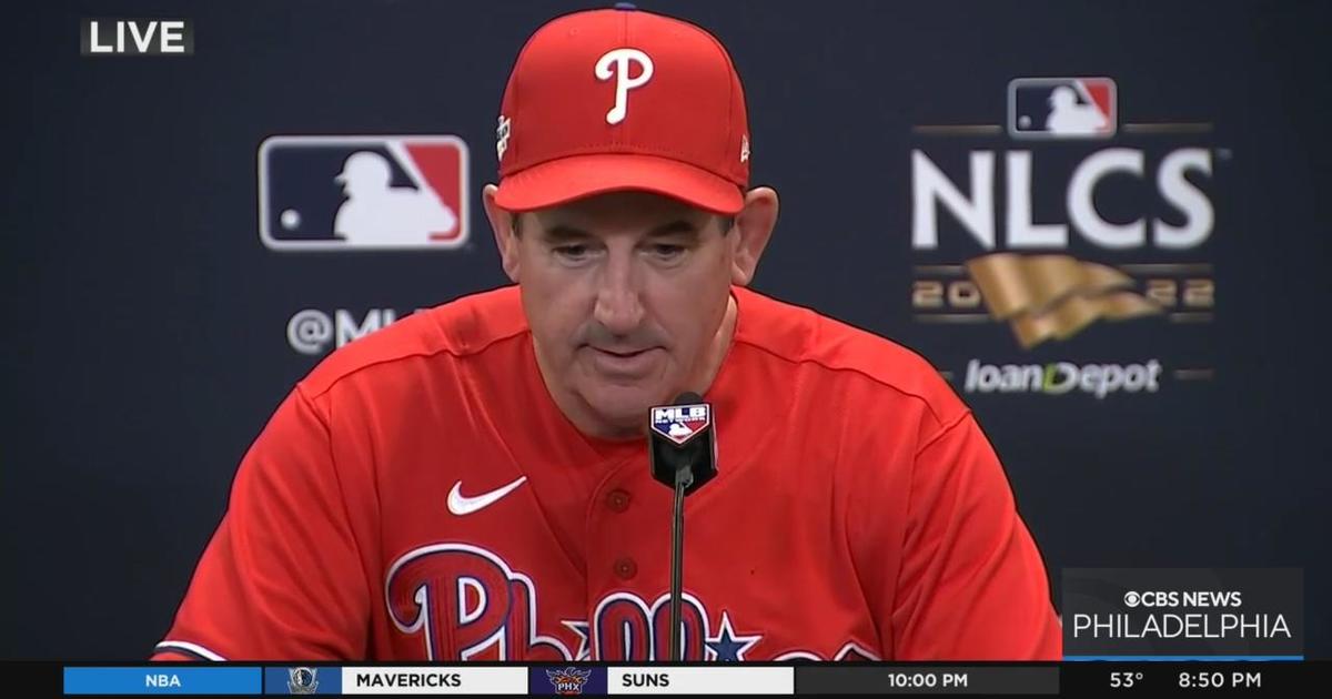 Phillies Manager Rob Thomson Speaks With Media Following Game 2 Loss ...