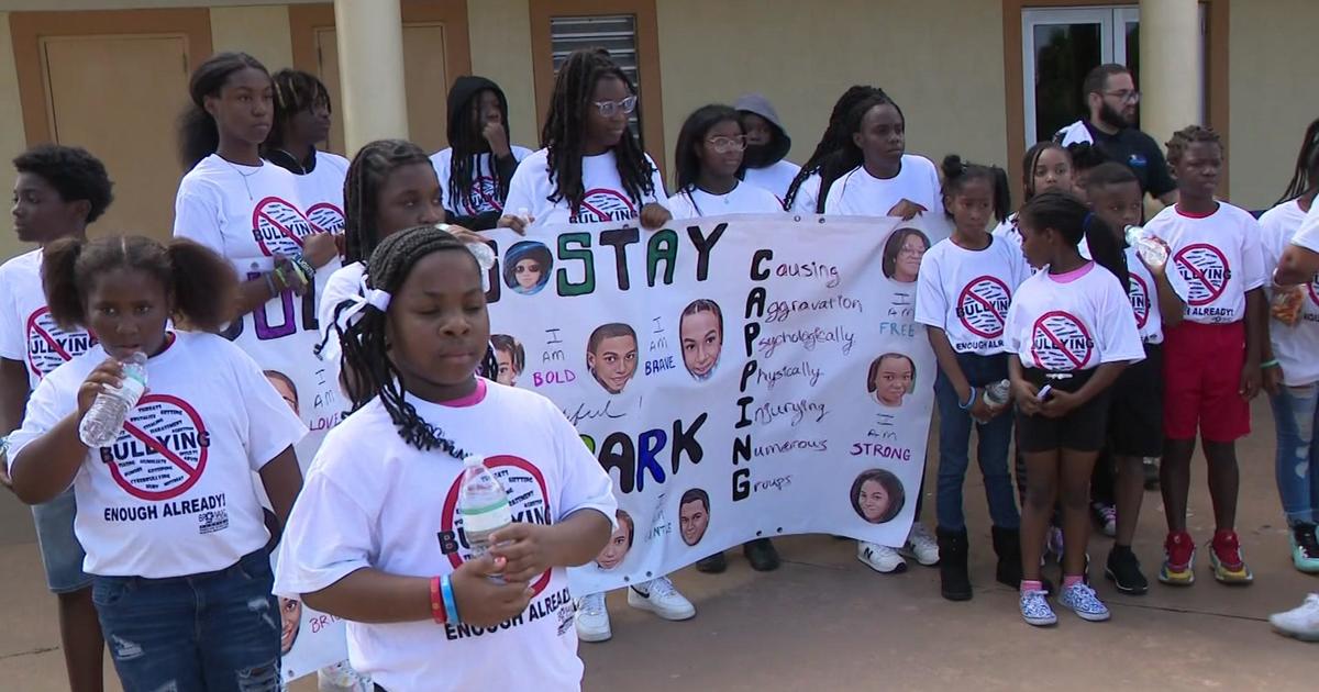 Dozens of Broward County college students march to raise awareness about bullying in hard work to end it