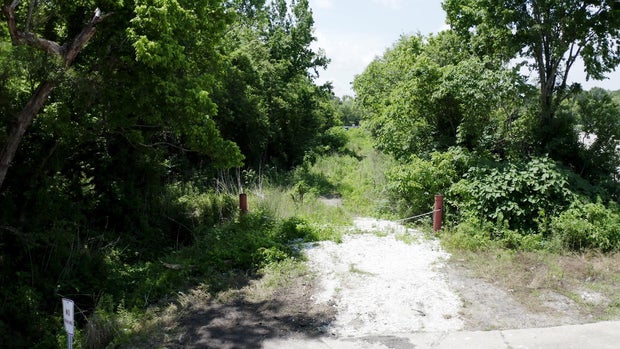 Area where van got stuck