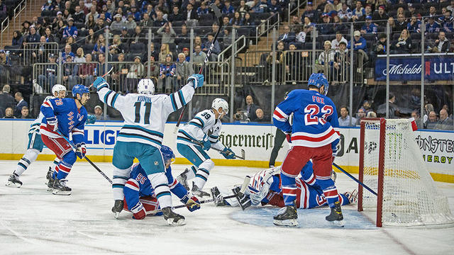 Sharks Rangers Hockey 