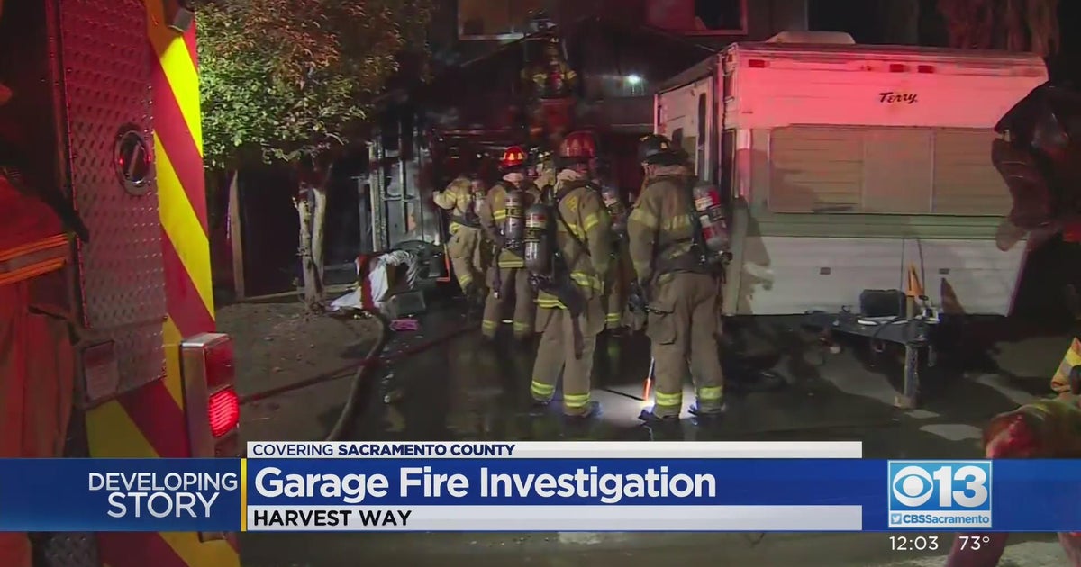 Garage fire under investigation in Sacramento County CBS Sacramento