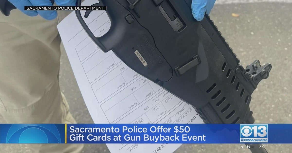 Sacramento police hold gun-buyback event