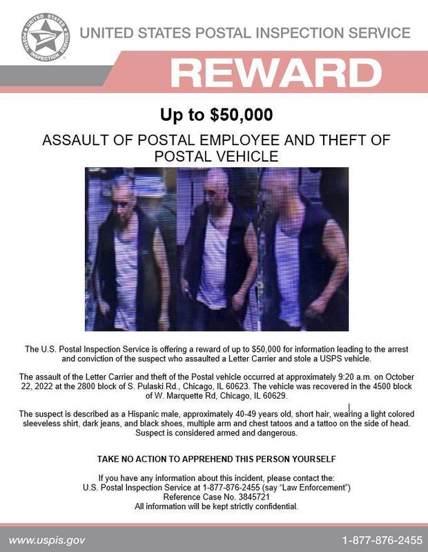 Reward Poster USPS Assault 