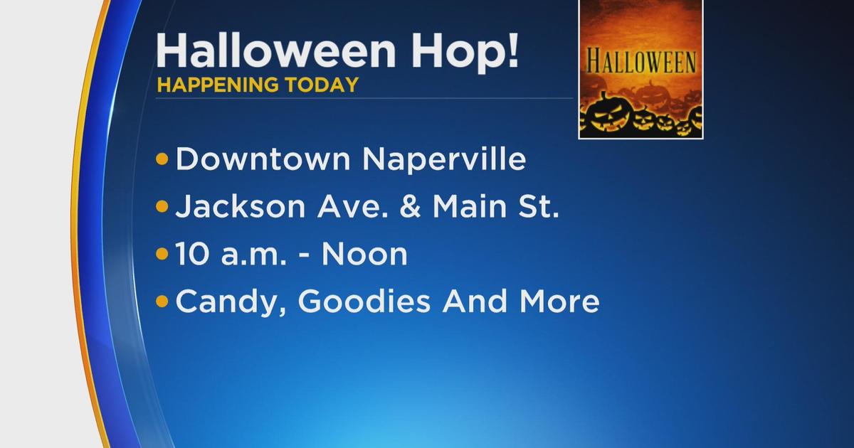 Halloween Hop trickortreating event in downtown Naperville happening