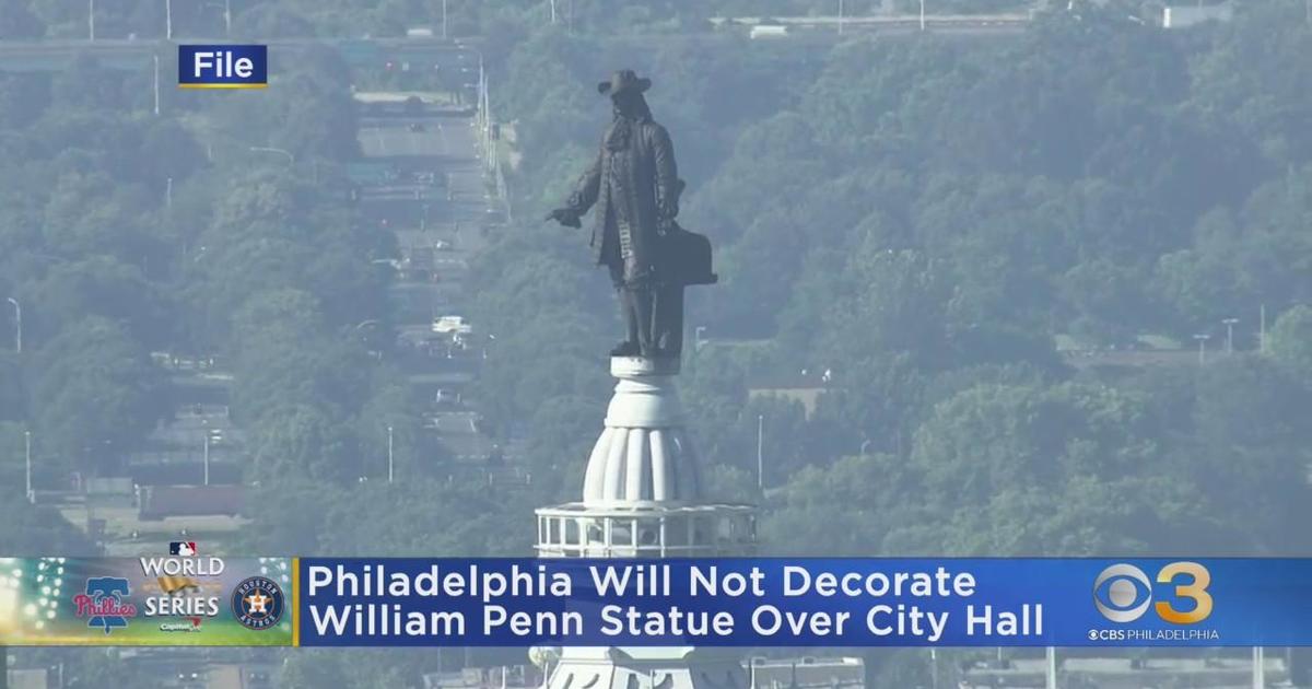 Philadelphia will not decorate William Penn statue for Phillies World Series