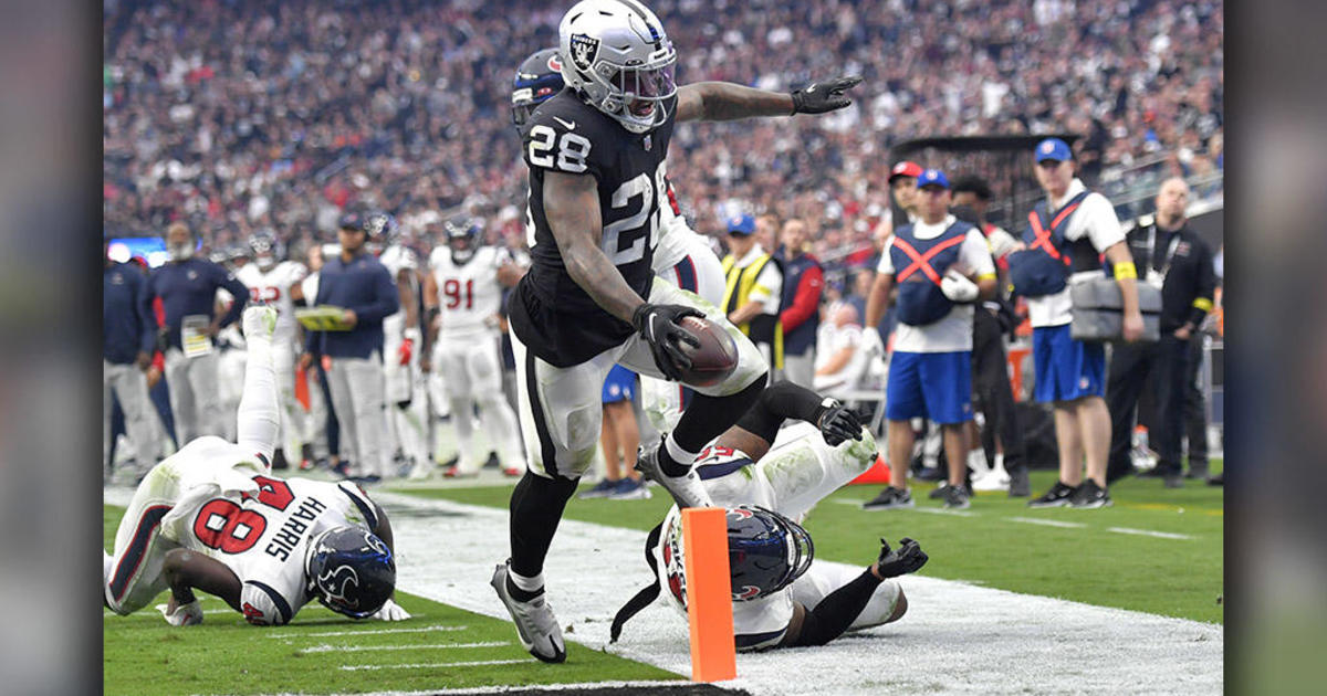 Josh Jacobs Rushes For 3 TDs, Raiders Beat Texans 38-20 - CBS San Francisco