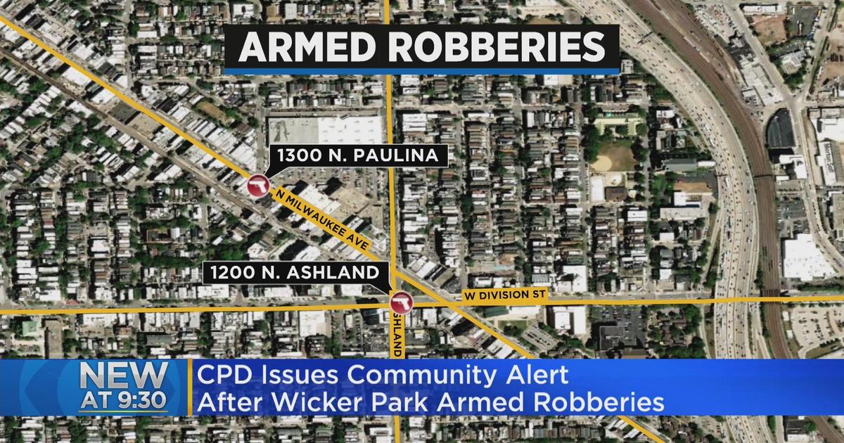 Cpd Issues Community Alert After Wicker Park Armed Robberies Cbs Chicago