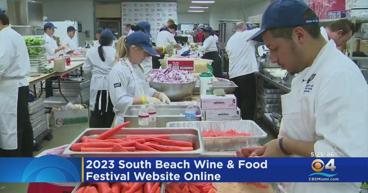 2023 South Beach Wine & Food Festival website online CBS Miami