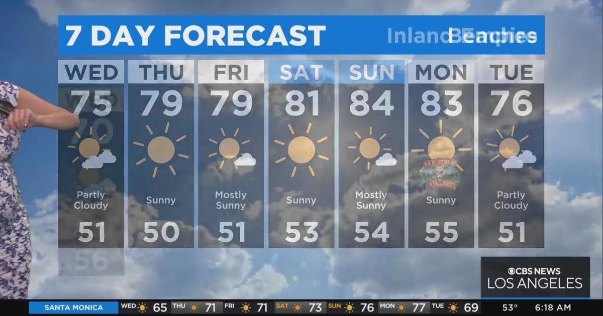 Wednesday morning weather forecast (Oct. 26) CBS Los Angeles