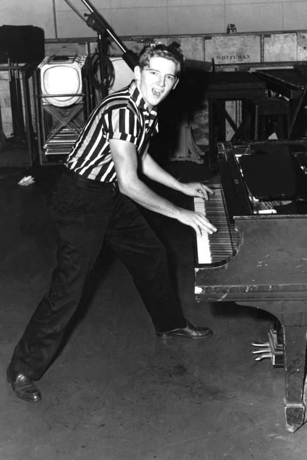 Jerry Lee Lewis performs in Memphis, circa 1957 