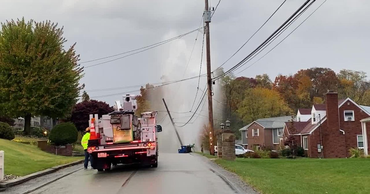 Water main break in Baldwin - CBS Pittsburgh