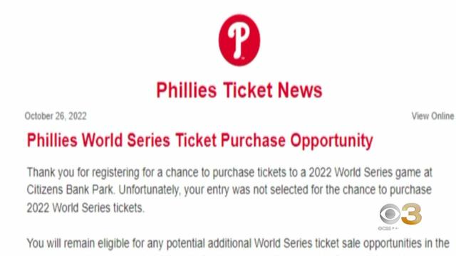 How to buy Phillies World Series tickets now that lottery has