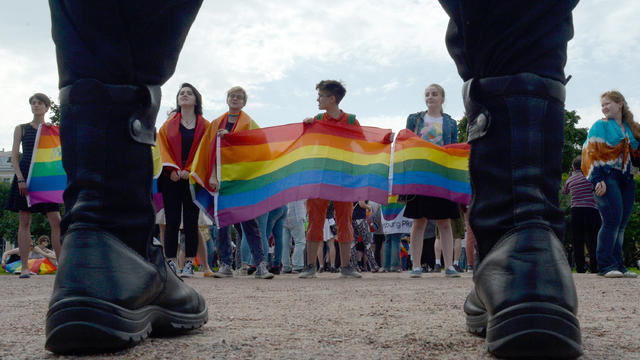 RUSSIA-RIGHTS-HOMOSEXUALITY-RALLY 