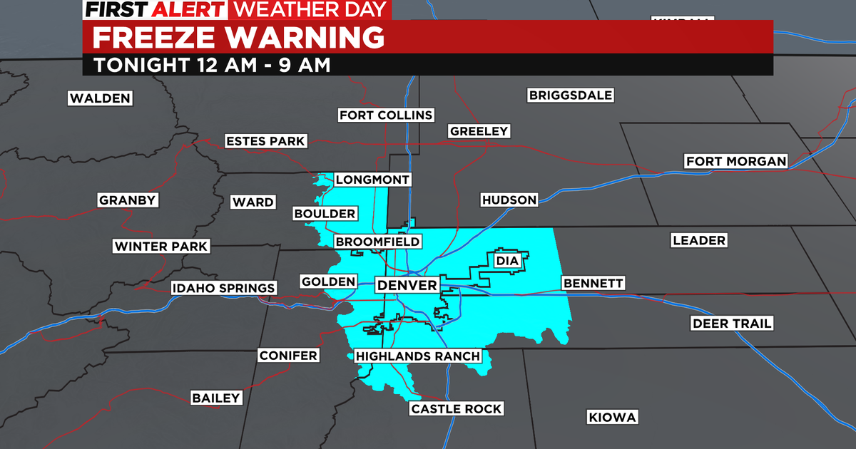 Freeze Warning In Place For Denver, Boulder Midnight Through 9 A.m ...