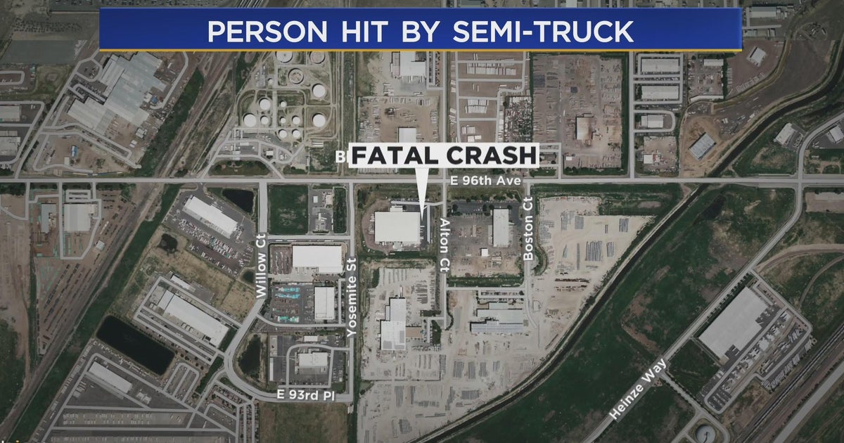 1 killed after being struck by semi in Commerce City CBS Colorado