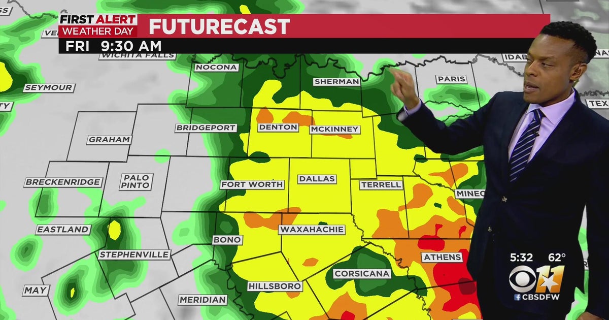 Rain, rain & more rain on the way to North Texas - CBS Texas