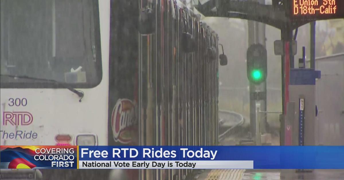 Free RTD rides Friday for National Vote Early Day CBS Colorado