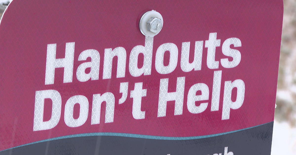 Handouts Don't Help signs will appear around Douglas County - CBS Colorado