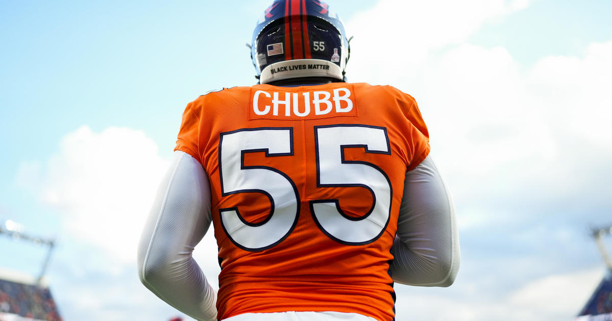 Denver Broncos linebacker Bradley Chubb (55) in action during an