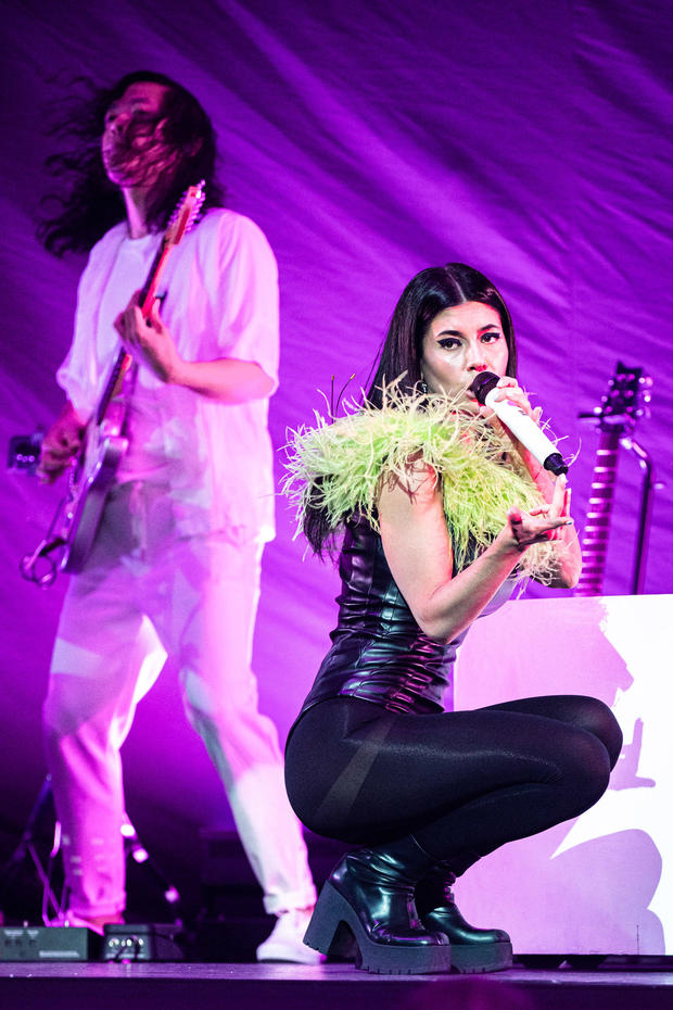 Marina performs at the Chase Center 