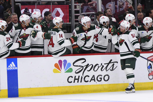 Wild Blackhawks Hockey 