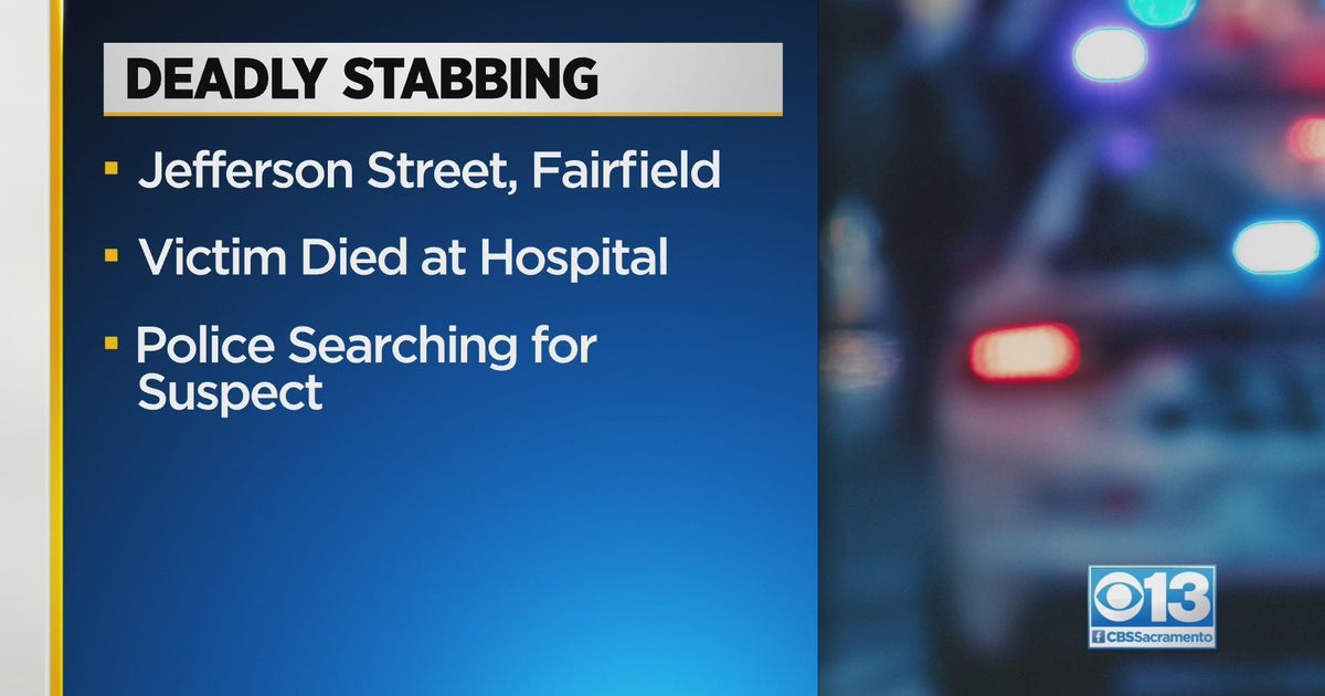Fairfield Police searching for suspect in deadly stabbing