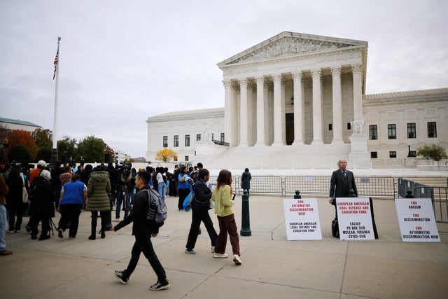 Supreme Court Hears Cases Considering Affirmative Action In Higher Education 