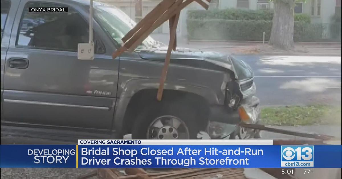 Sacramento bridal shop closed after driver crashed through the front