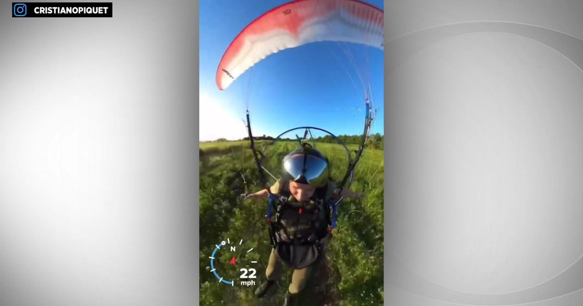 Gentleman traveling a paramotor allows help you save female who ended up in canal