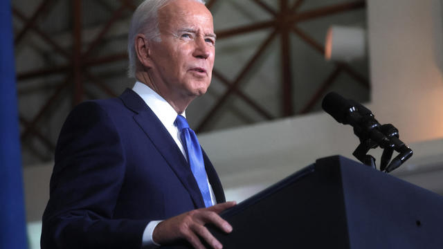 U.S. President Biden speaks during a Democratic National Committee event at the Columbus Club in Washington 