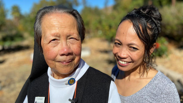 Sister Jane Rudolph and volunteer Frances Sedayao 