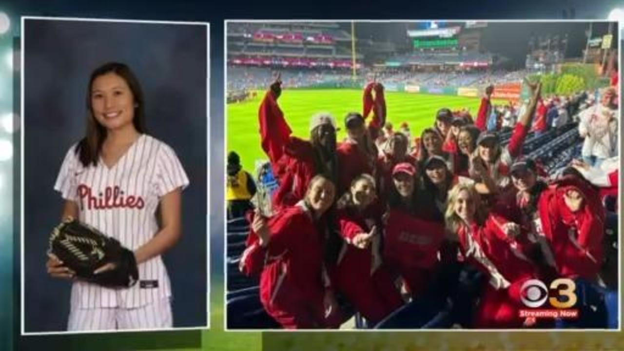 Meet the Phillies' ballgirl who is also helping save lives - CBS  Philadelphia