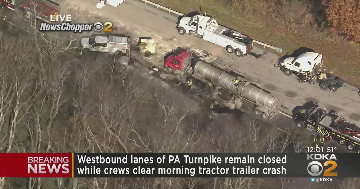 Tractor trailer crash prompts 60 mile detour on Turnpike