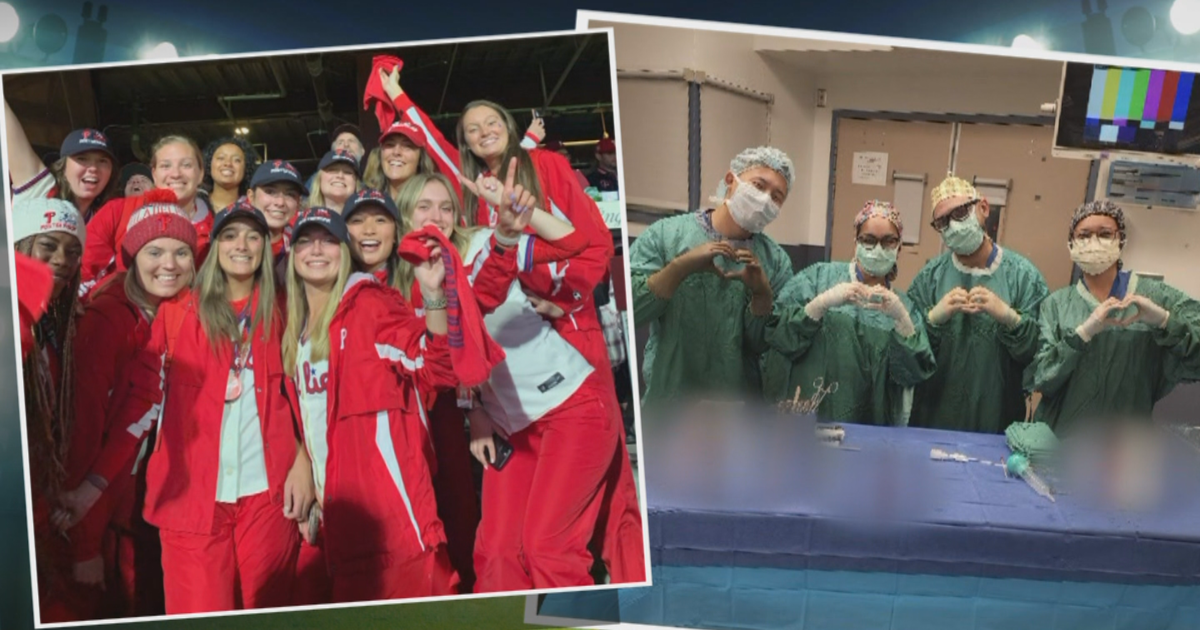 Meet the Phillies' ballgirl who is also helping save lives - CBS