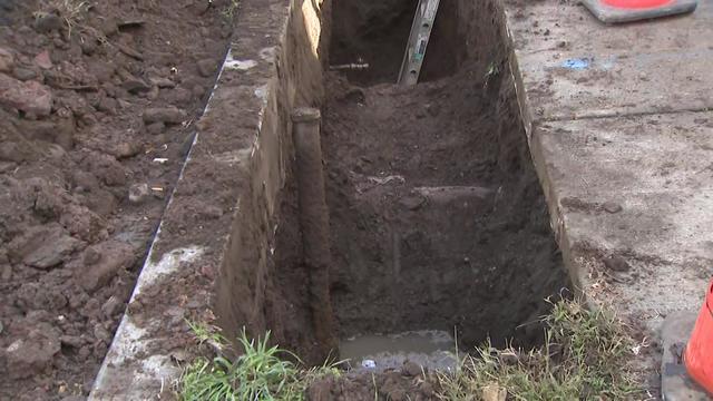 Lead service lines in the ground in New Jersey. 