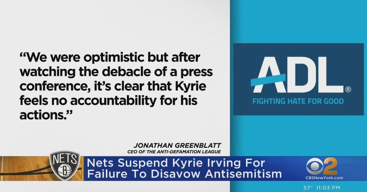 Nets Suspend Kyrie Irving For Failure To Disavow Antisemitism - CBS New ...