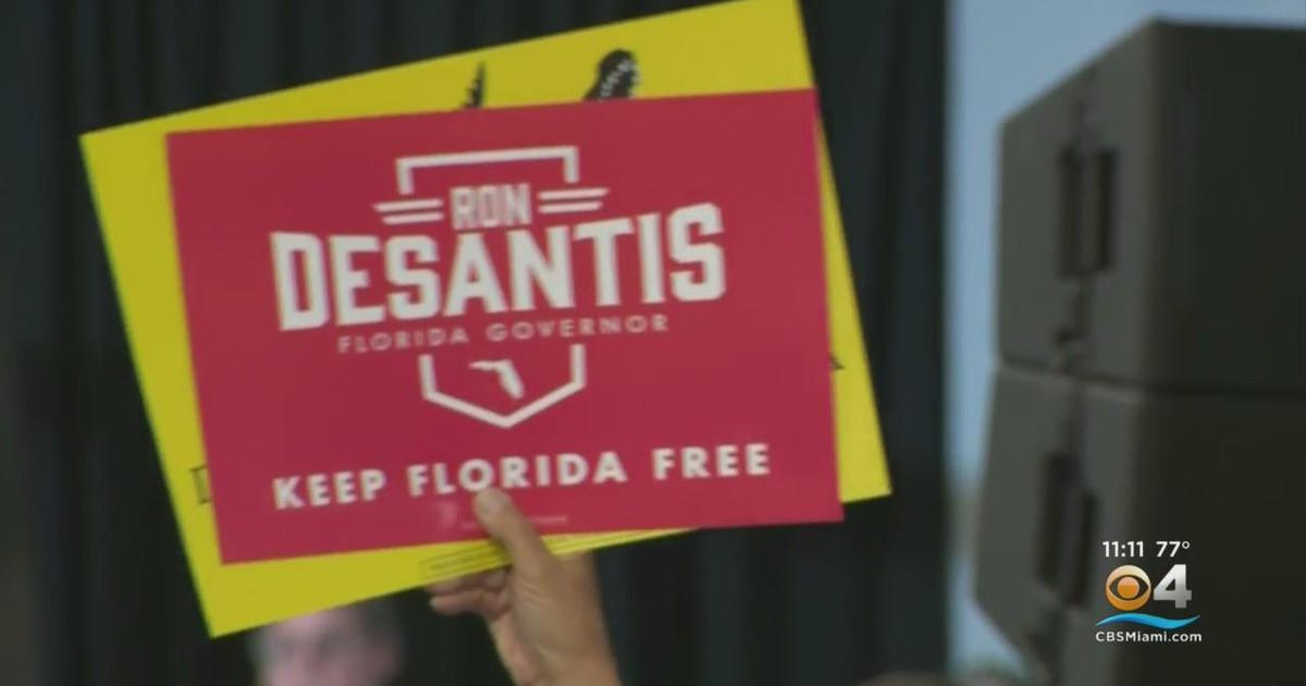 Gov. Ron DeSantis rallies Broward voters CBS Miami