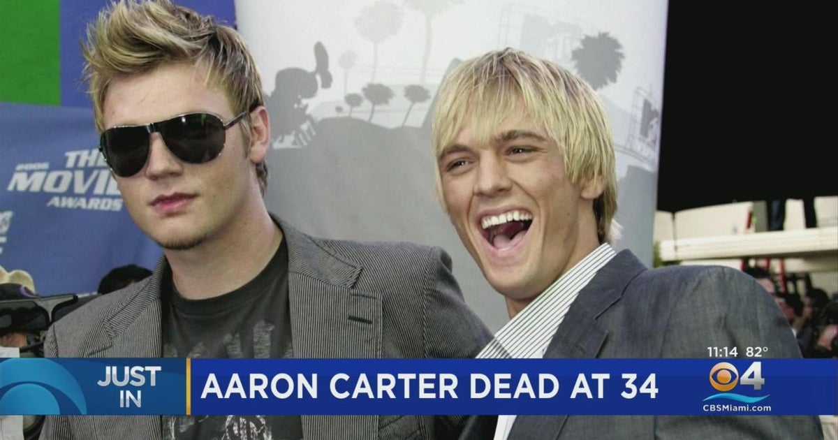 Aaron Carter dead at 34 CBS Miami