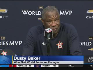Lot of blood, sweat and tears': Dusty Baker wins 1st Series title as  manager with Astros
