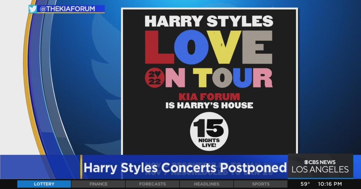Harry Styles reschedules Nov. 5 to Nov. 7 shows at Kia Forum due to illness  - CBS Los Angeles